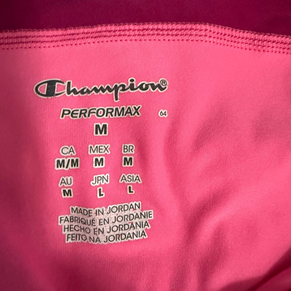 Champion Performax Pink Half Zip Long Sleeve Athletic Pullover Top Medium - Picture 5 of 8